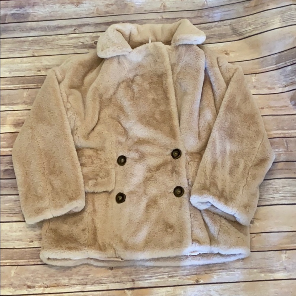 Free People light pink coat s/p Kate Faux